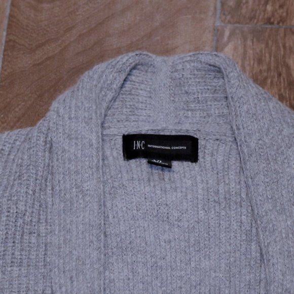 INC Concepts international Mens Grey Shawl Collar Sweater XL - Picture 6 of 6